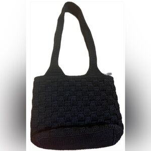 The Sak Black Woven Tote Bag